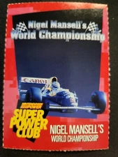 Nintendo Power Super Power Club Magazine Card #101 Nigel Mansell's Championship 