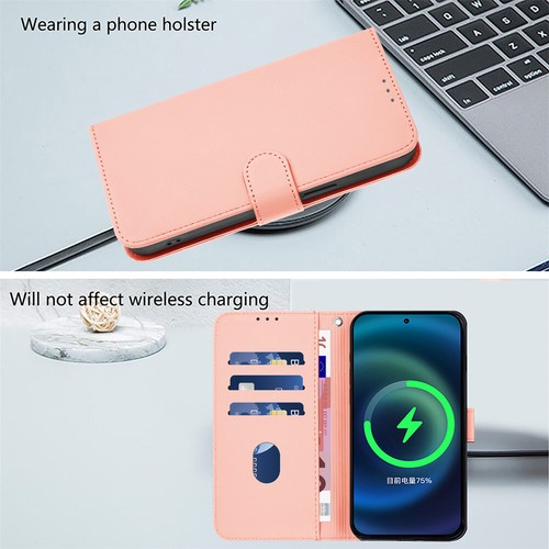 Für Samsung A73 A06 A16 A72 einfarbige PU Leder Brieftasche Hülle Handy Hülle - Picture 9 of 30