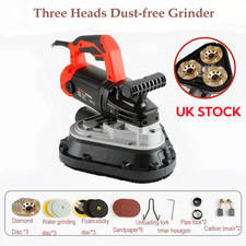 3-Heads Dustless Grinder Triangle Floor Grinding Concrete Floor Polisher 6-speed