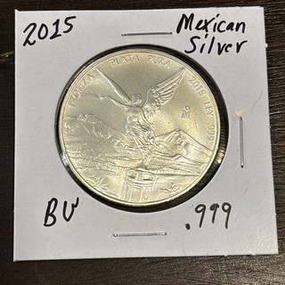 2015MO MEXICO SILVER LIBERTAD 1 ONZA BU GEM