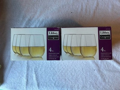 Libby 8 Stemless Clear Glasses