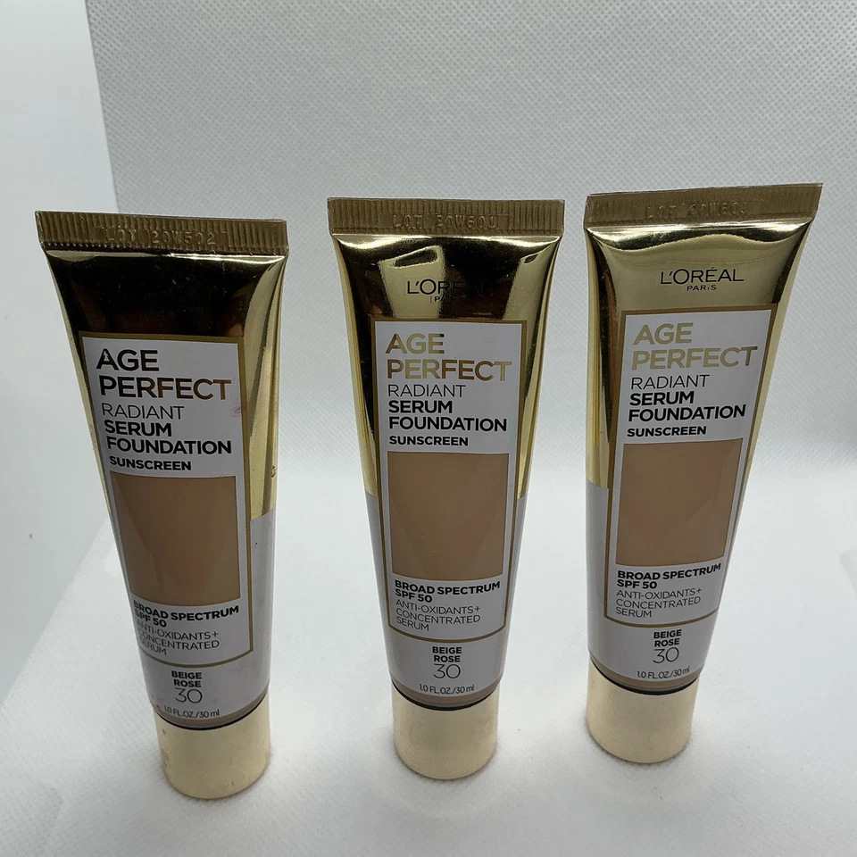 L'Oreal Paris Age Perfect Radiant Serum Foundation With SPF 50 Beige Rose 30 - Image 3 of 3