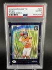 2024 Panini Donruss Optic - Rated Rookie Bo Nix #209 Purple Shock Prizm RC PSA 8
