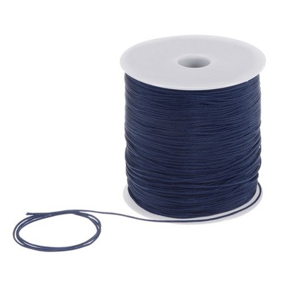 1mm Nylon String Cord 305 für Jewelry Making Braided Necklaces Navy Blue