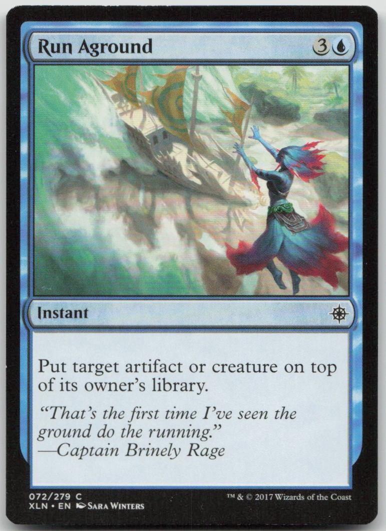 Run Aground #72 Common Ixalan Magic: The Gathering Warped