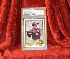 SPARKY ANDERSON 1983 DONRUSS #533 HOF BIO PRINT BLACK ON WHITE PSA 10 🔥