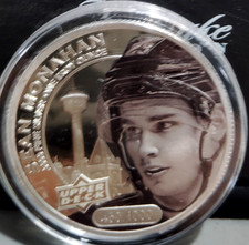 SEAN MONAHAN UPPER DECK HOCKEY GRANDEUR ONE OUNCE .9999 SILVER COIN SER.#/1000