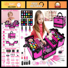 59 Pcs Kids Makeup Kit - Washable Play Makeup Set for Dress Up  Pretend Play