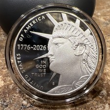 2026 S Enduring Liberty SiIver Proof Half DoIlar in Protective Air-Tite Capsule