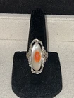 Vintage 925 Sterling Silver Abalone Blister Pearl Ring Size 6.5