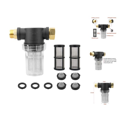 #ad High Pressure Washer Inlet Filter 40 Mesh Sediment Filter 2 Extra 100 Mesh O $26.59