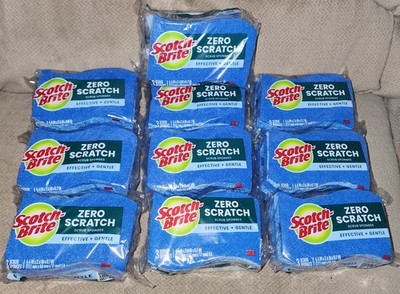 10 Scotch Brite dish sponges zero scratch  *NEW