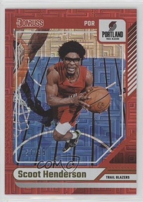 2024-25 Panini Donruss Choice Red 51/99 Scoot Henderson #143 0nr3