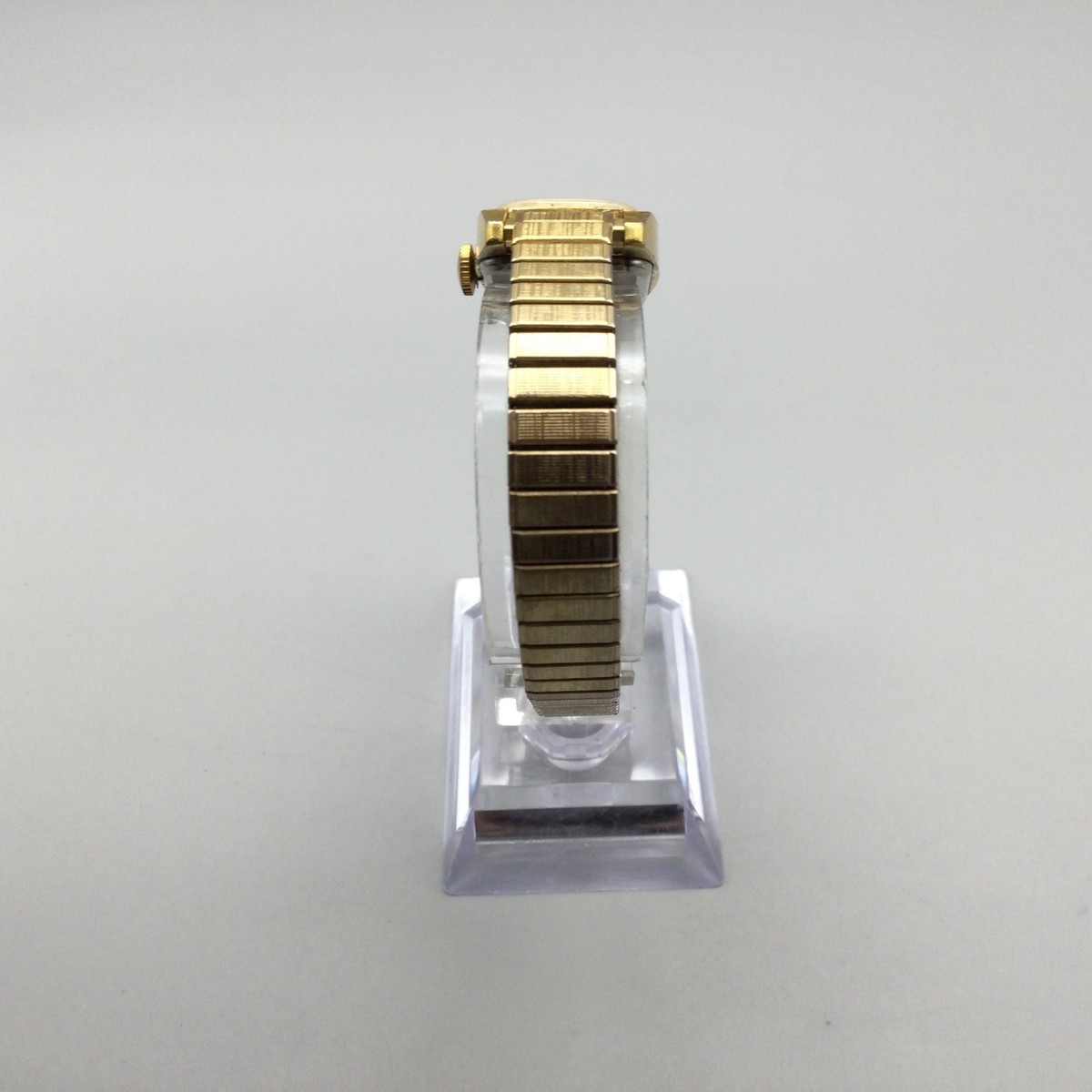 Works Vintage Timex Manual Wind Gold Tone Ladies Watch! Runs Great! 19mm Fit 7in Timex Mechanical (Manual) Rectangle Wristwatches for sale - eBay main image 4