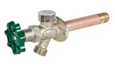 Prier 1/2" x 10" Brass Frost Free Anti-Siphon Outdoor Wall Hydrant MPT x SWT
