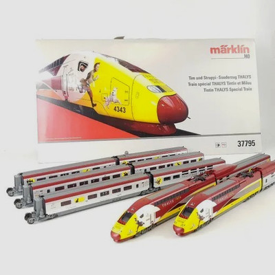 Marklin HO 37795 THALYS ''Adventures of Tintin'' 10 Car High Speed Train Set NIB