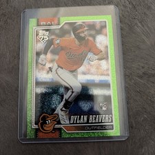 2026 Topps Series 1 MLB Celebration/Green/Rookie Card #339 Dylan Beavers Orioles