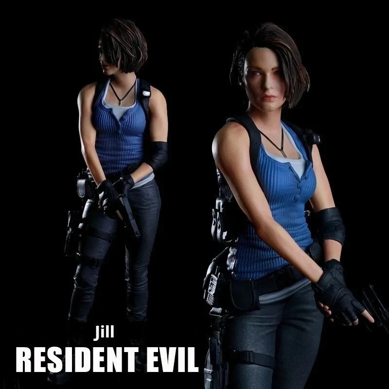 Figurine Jill Valentine Biohazard grand format 30 cm décor de bureau gaming