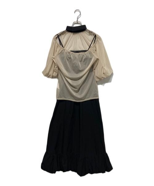 Ameri                    LAYERED BALLOON HEM DRES… - image 2