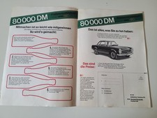 Werbung Reklame Deutscher Sekt SC Preisausschreiben 1966 Mercedes Benz 230 SL