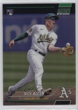 2022 Topps Stadium Club Chrome Updates Green Refractor 10/99 Nick Allen #338 nd3