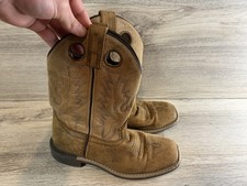 Smoky Mountain Boots Youth Size 1M Distressd Brown Cowboy Boots 436651