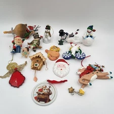 Lot of 15 Vintage Mixed/ Assorted Christmas Ornament Hallmark & Others See pictu