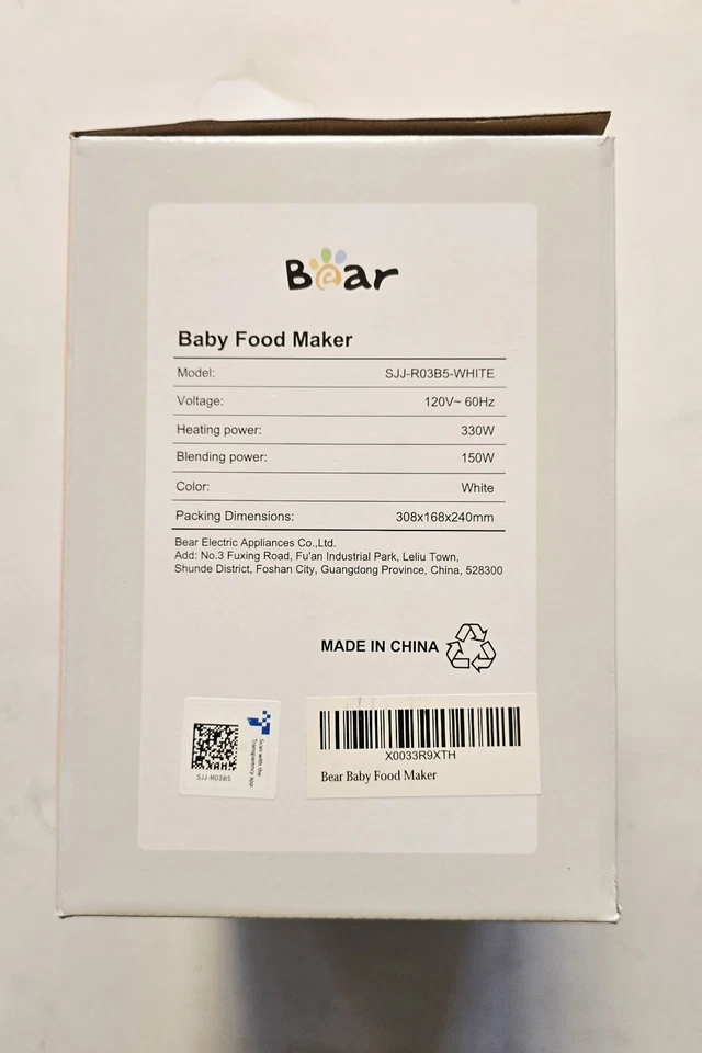 Bear 2024 Baby Food Maker | One Step Baby Food Maker - Image 3 of 4