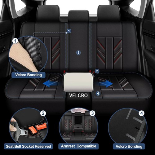 Car PU Leather Seat Covers Full Set For Buick Encore GX 2020-2025 (5 Seats) - Picture 10 of 10