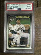 2024 Topps Update DARELL HERNAIZ Golden Mirror US132 OAKLAND ATHLETICS