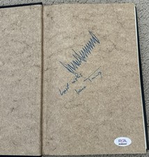 1987 Art Of The Deal Donald Trump Ivana Trump Signed First Edition Book PSA/DNA