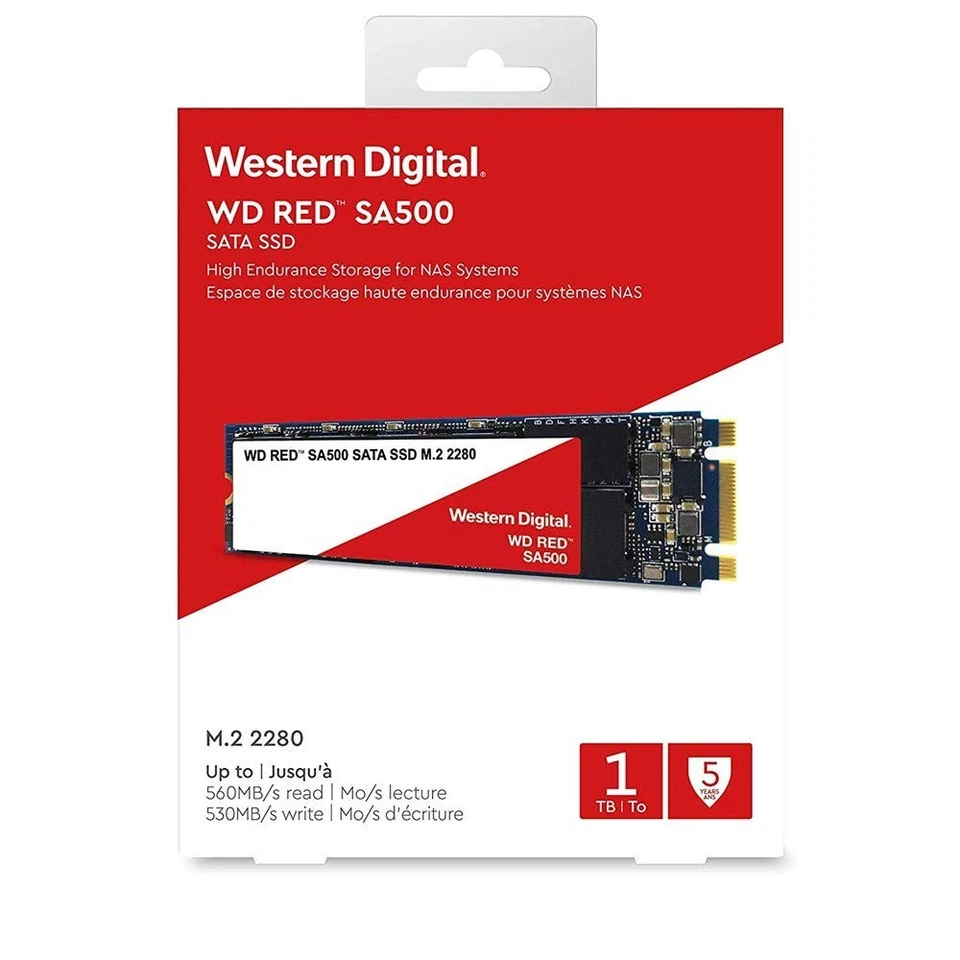 500GB WD Red SA500 NAS 3D NAND Internal SSD - SATA III 6 Gb/s, M.2 2280, Up t... - Image 2 of 2