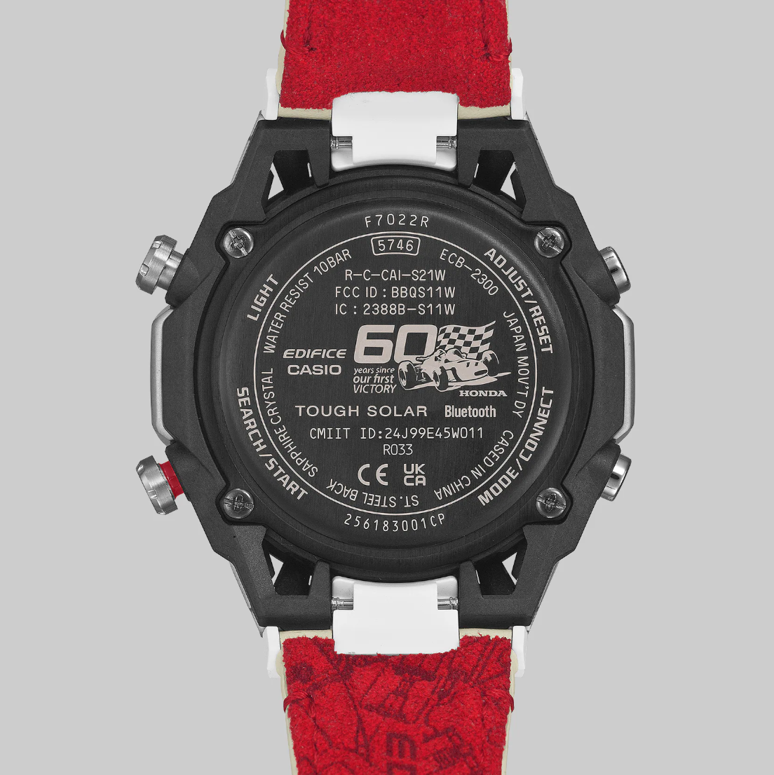 New Casio Edifice x Honda Racing F1 60th Anniversary ECB2300HR -1A
