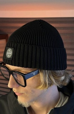 Stone Island Mütze in Schwarz