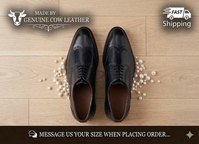 Leonardo Blue Lace-Up Shoes   Bespoken for the Modern Gentleman