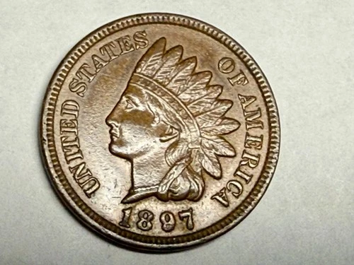 1897 XF-AU INDIAN HEAD U.S. Cent. #q1