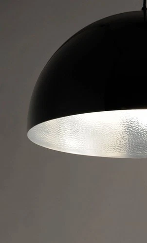 ET2 Hemisphere 24" Wide Gloss Black LED Pendant Light - Picture 3 of 6