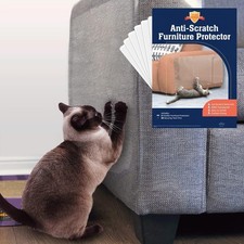 6 Pack XL Anti Cat Scratch Furniture Protector - Couch Protector from Cat Cla...