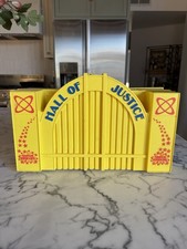 Vintage Kenner Super Powers 1984 Hall Of Justice Playset
