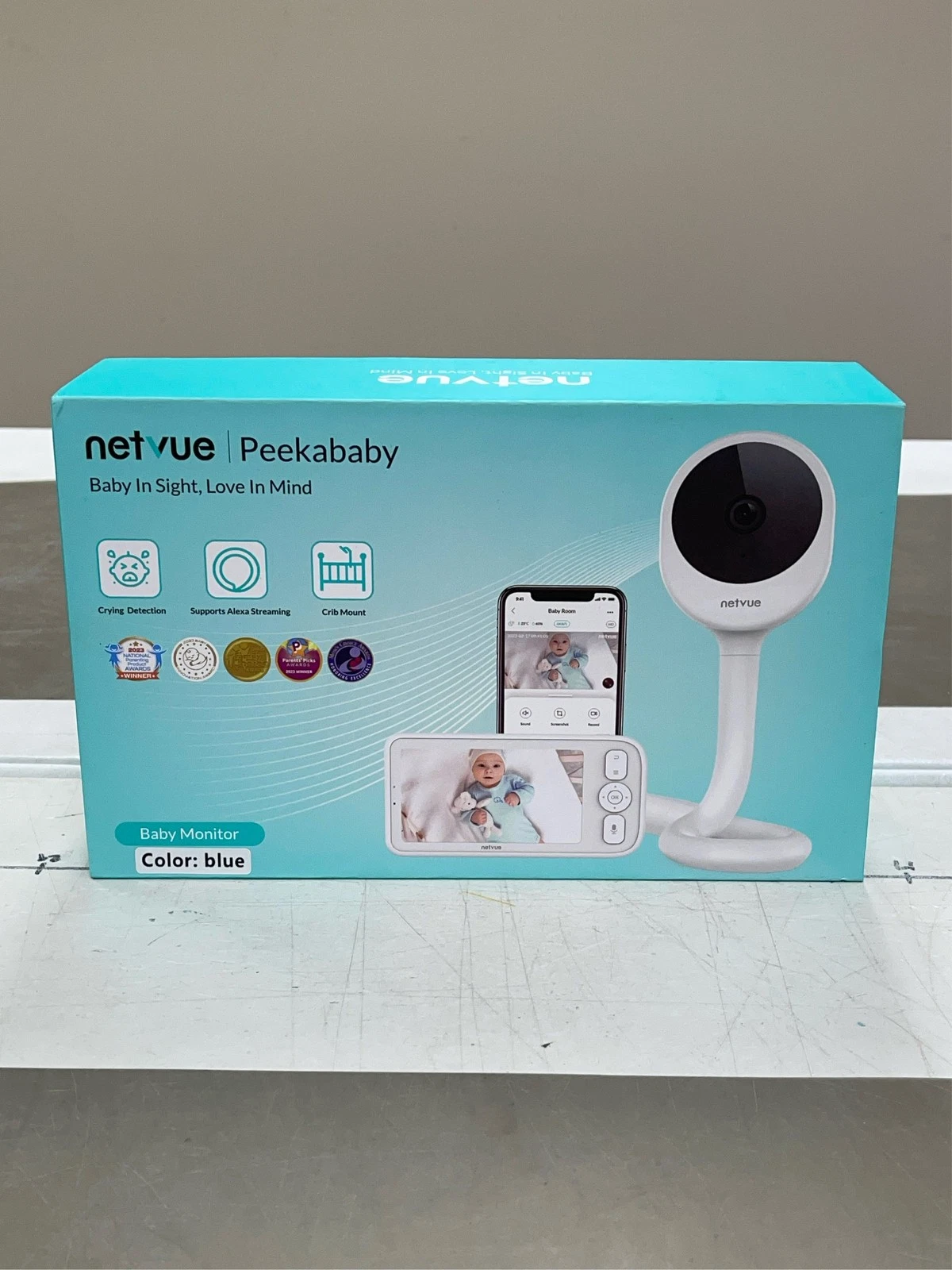 NETVUE Upgraded Baby Camera Monitor Video - 5000mAh Baby Monitor with Camera and