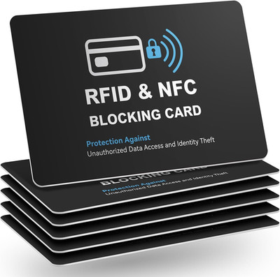 RFID Blocking Card Protector - 6 Pack for Debit, Credit, and