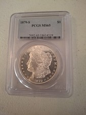 1879-S San Francisco Morgan Silver Dollar $1 PCGS MS65