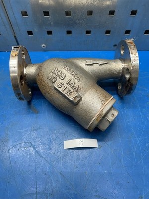 Kuka Okura SCS 14A .5'' X .5'' Stainless Flanged Y Strainer Shelf/ Storage Wear