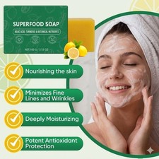 Stem And Soul Superfood Soap, Upgraded Stem Soul Turmeric Lemon SoapBar