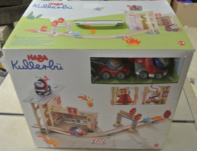 HABA Kugelbahn Basisspiel Kullerbü Spielbahn Feuerwehrwache '' Top'' + OVP *HÄNDLE
