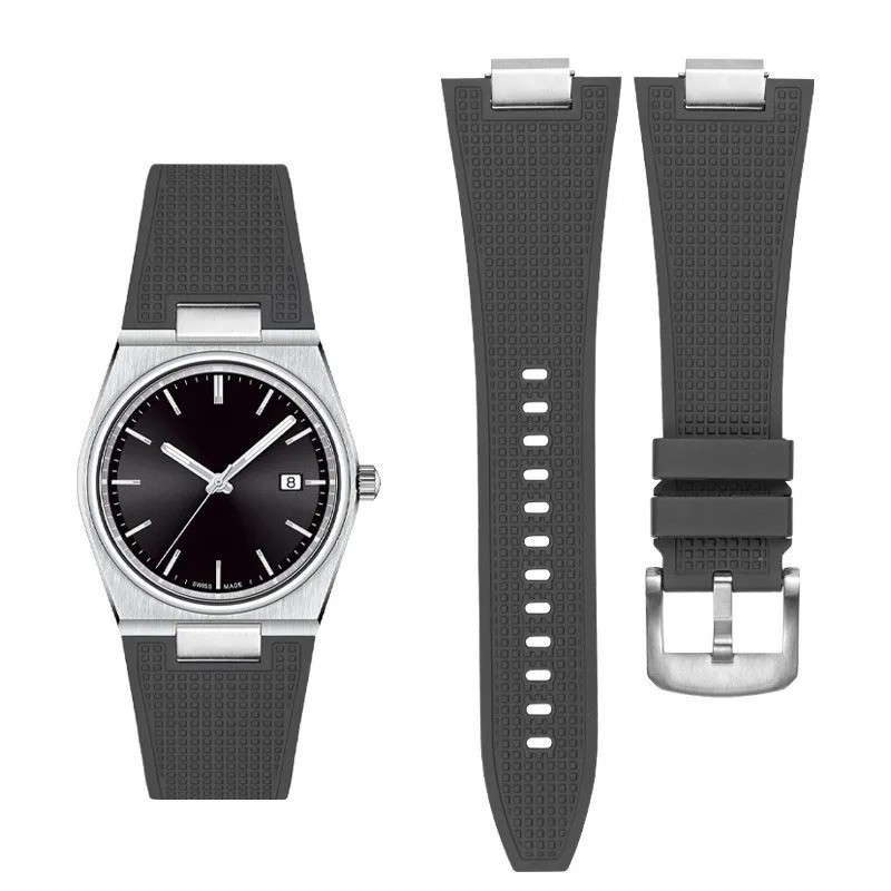 PRX T137 Watch Strap 27mm Quick Release Silicone Fluorine Rubber Band