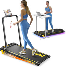 Walking Pad with Incline Portable Treadmill with Handle Bar for Home Office unde