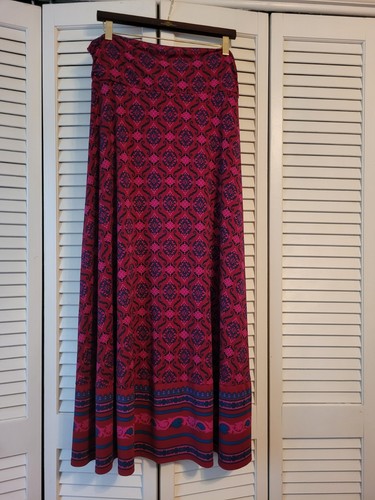 Magnolia Grace Geometric  Maxi Skirt Stretch