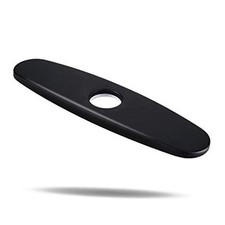 sink hole cover, escutcheon plate stainless steel deck plate for 1 Matte Black