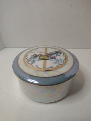  Carousel Horse Jewelry Box Six Flags  Beautiful Colors 